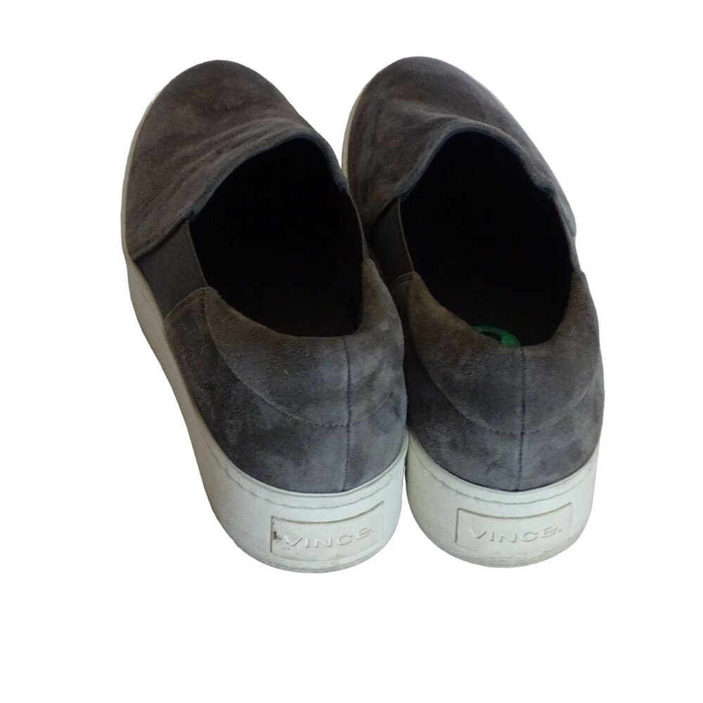 Vince Gray Suede Slip-On Platform Loafers Sneakers Women Size 8 EUR 38 - Picture 3 of 9